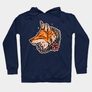 Traditional wolf t-shirt Hoodie